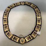 Vintage Ornate Plated Elks Lodge Collar