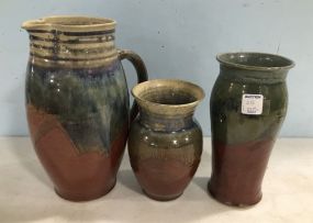 Group of Emmett Collier Pottery Vases