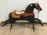 Antique Wood Carousel Riding Horse