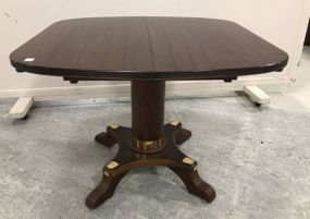 Vintage Oak Pedestal Card/Game Table