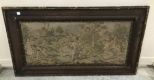 Antique Framed Needle Point of Children Playing