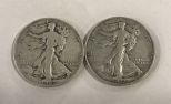 Two Walking Liberty Half Dollar 1947, 1937