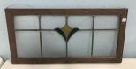 Framed Stained Glass Window Panel