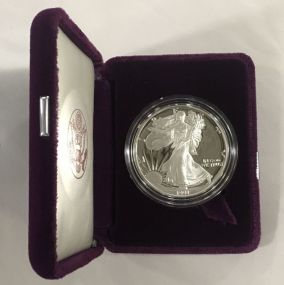 1991 Silver American Eagle One Dollar Coin