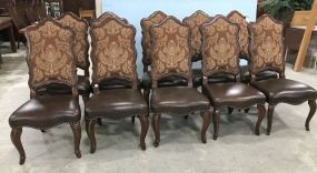 10 Schnadig French Style High Back Chairs