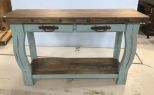Ashley Furniture New Wood and Painted Wall Console Table
