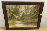 Creek Landscape Painting of Canvas
