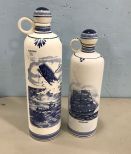 Delfts Holland Hand Painted Jars