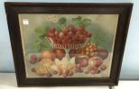 Framed 1898 Jos & Sons Fruit Print