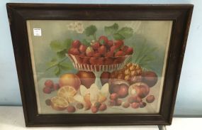 Framed 1898 Jos & Sons Fruit Print