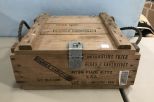 Wooden Military Explosives Box