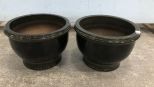 Pair of Terra Cotta Outdoor Planters