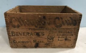 Vintage Clicquot Club Beverage Crate