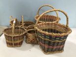 Group of Hand Woven Baskets