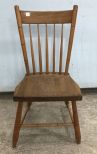 Primitive Style Spindle Back Side Chair