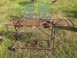 Hand Made Metal Grill Cart