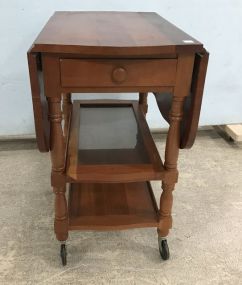 Cherry Drop Side Tea Serving Cart