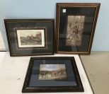 Three English Hunting Scene Prints