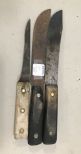 Two Old Hickory Knifes and Fillet Knife