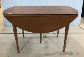 Vintage Pine Drop Leaf Dinning Table