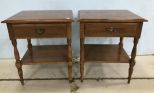 Ethan Allen Early American Style Night Stands