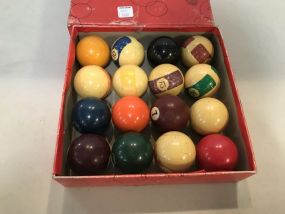 Vintage Pool Ball Set