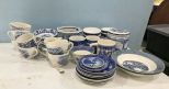 Group of Blue and White Pottery