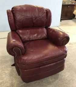 Maroon  Vinyl Recliner