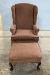 Best Chair Company Queen Anne Chair and Ottoman