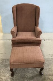 Best Chair Company Queen Anne Chair and Ottoman