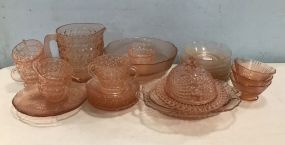 Pink Depression Glass Pieces