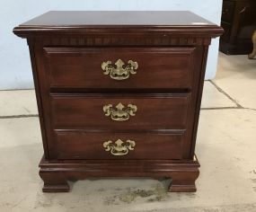 Modern Chippendale Two Drawers Nightstand