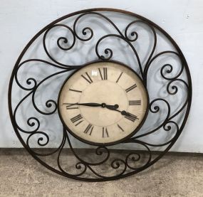 Modern Metal Round Wall Clock