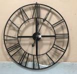 Modern Metal Round Wall Clock