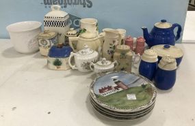 Group of Porcelain and Ceramic Pottery Pieces