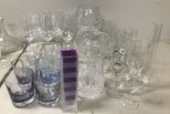 Group of Clear Glassware Pieces