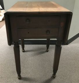 Antique Drop Leaf Accent Table