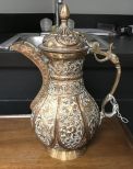 Ornate India Copper Pitcher