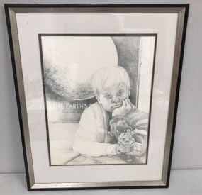 R Scott Coleman Pencil Drawing of Boy