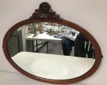 Oval Beveled Wall Mirror