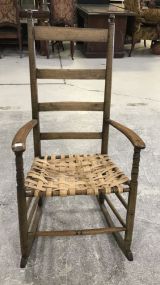 Early Shaker Slat Back Rocker