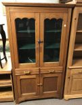 Vintage Oak China Cabinet