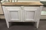 Primitive Style Painted Console Table