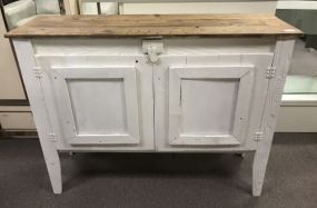 Primitive Style Painted Console Table