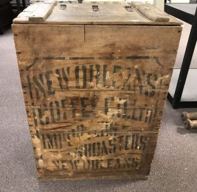 Antique New Orleans Coffee Company Crate Box