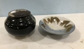 Two Signed Hand Made Pottery