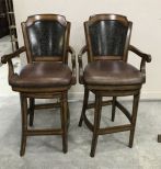 Pair of Modern Arm Barstools