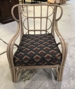 Painted Bamboo Style Arm Chair