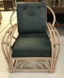 Painted Bamboo Style Arm Chair