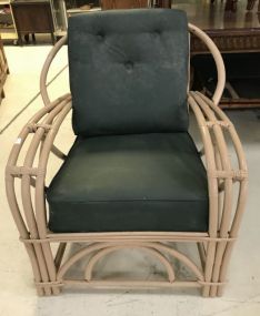 Painted Bamboo Style Arm Chair